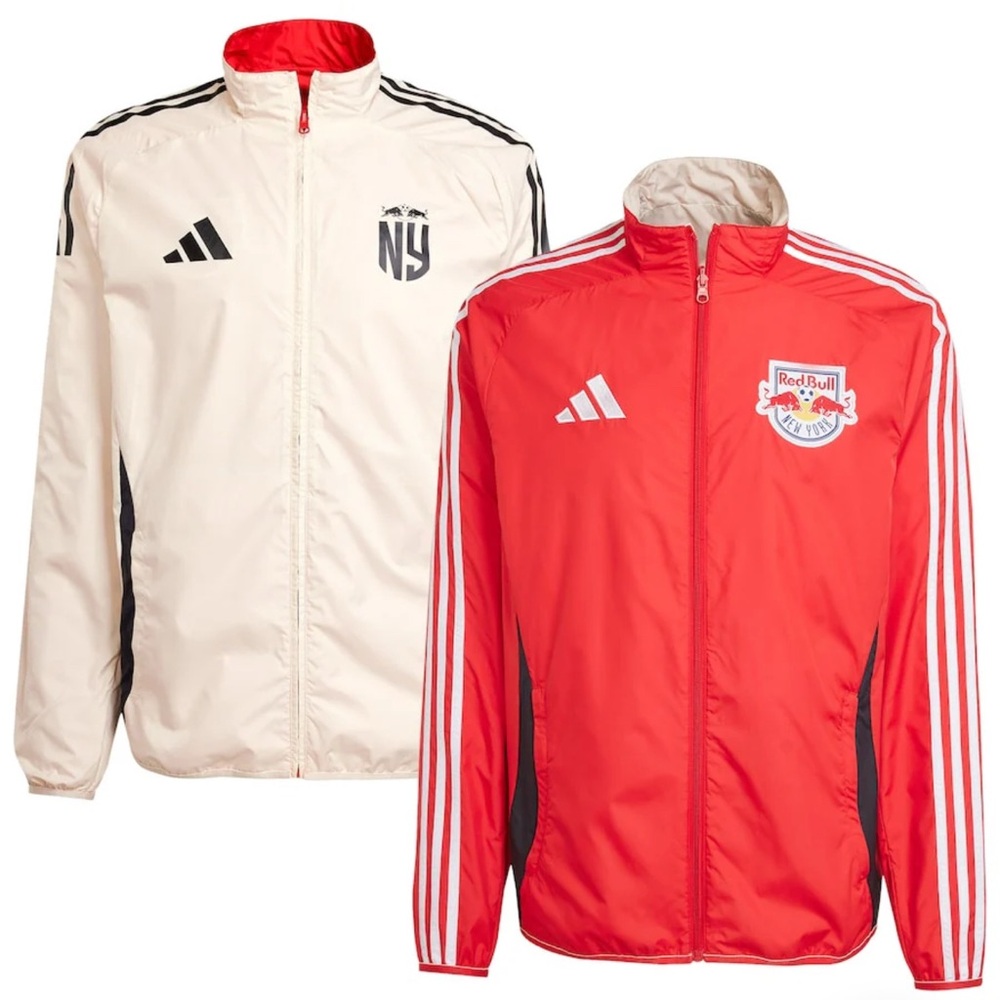 Adidas Mens New York Red Bulls Reversible Anthem Jacket